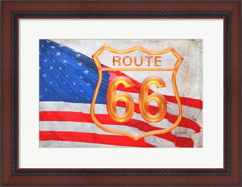 Framed Route 66 Print