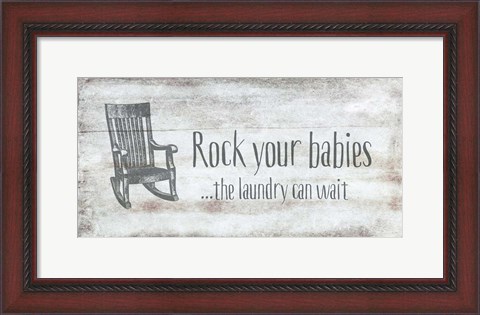 Framed Rock Your Babies Print