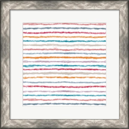 Framed Impressionist Lines Print