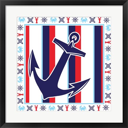 Framed Ahoy IX Print