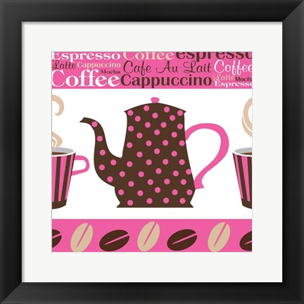 Framed Cafe Au Lait Cocoa Punch III Print