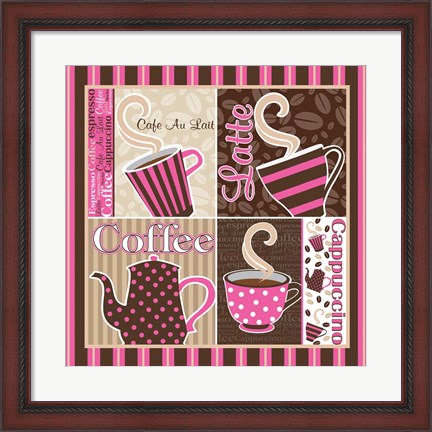Framed Cafe Au Lait Cocoa Punch XIII Print