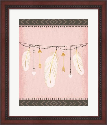Framed Feathers Print