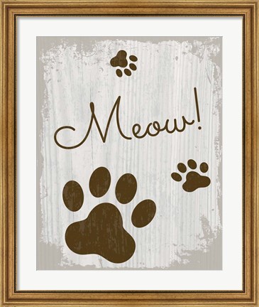 Framed Meow! Print