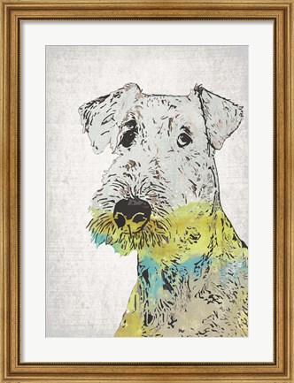 Framed Abstract Dog III Print