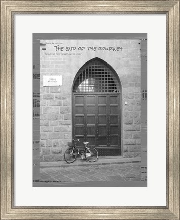Framed End of the Journey B&amp;W Print