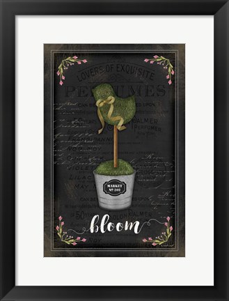 Framed Topiary Chick Print