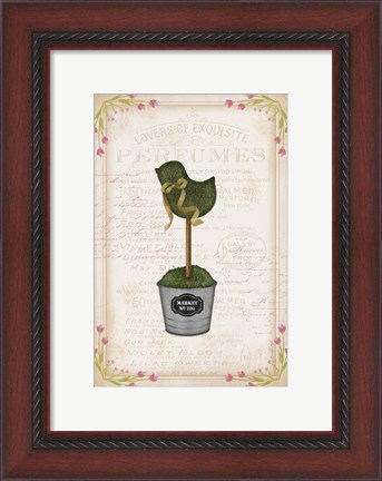 Framed Topiary Chick Print