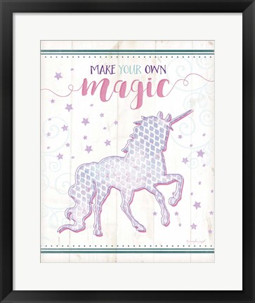 Framed Magic Unicorn Print