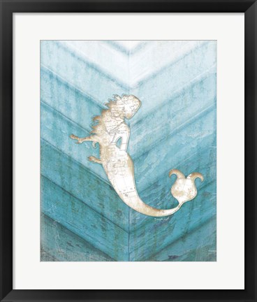 Framed Coastal Mermaid IV Print