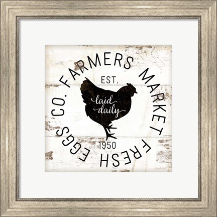 Framed Farmer Market Eggs Print