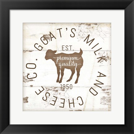 Framed Goat&#39;s Milk and Cheese Co. II Print