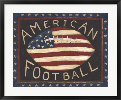 Framed American Football Print