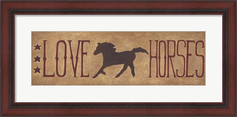 Framed Love Horses Print
