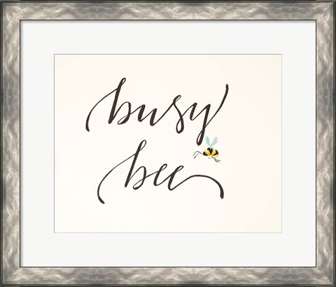 Framed Busy Bee Print