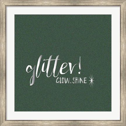 Framed Glitter Glow Shine Print