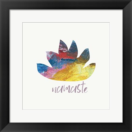 Framed Namaste Lotus Print
