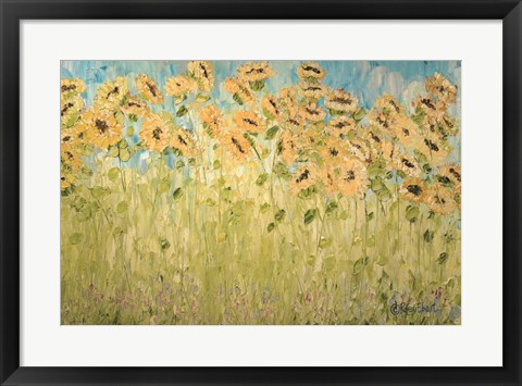 Framed Sunflower Garden Print