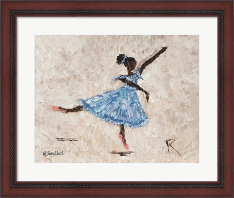 Framed Dancer in Blue Print