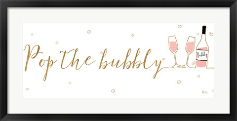 Framed Underlined Bubbly III Print