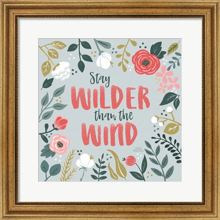 Framed Wildflower Daydreams I Print
