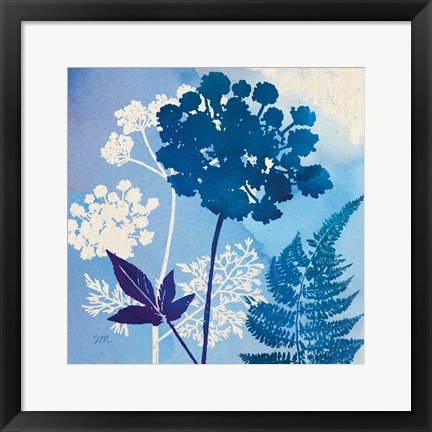 Framed Blue Sky Garden IV Print
