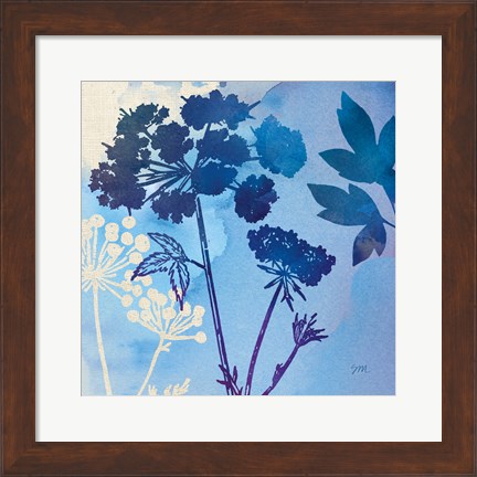 Framed Blue Sky Garden III Print