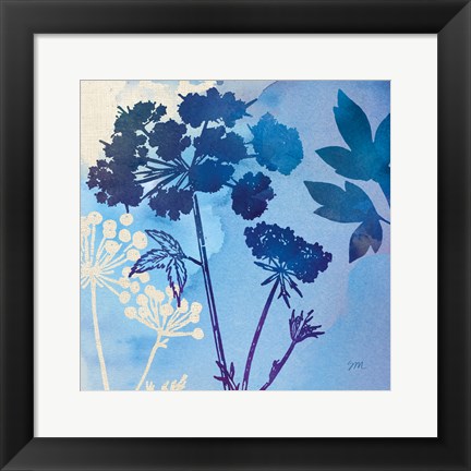 Framed Blue Sky Garden III Print