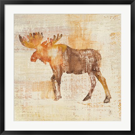 Framed Moose Study Print