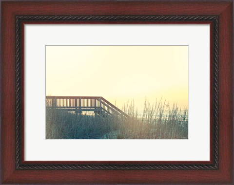 Framed Boardwalk to the Beach Print