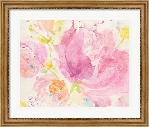 Framed Spring Abstracts Florals II Print