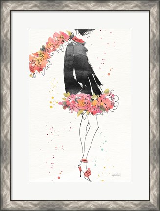 Framed Floral Fashion IV v2 Print