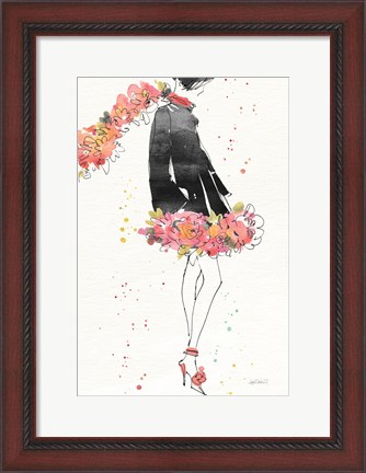 Framed Floral Fashion IV v2 Print