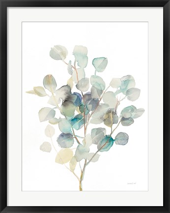 Framed Eucalyptus III White Print