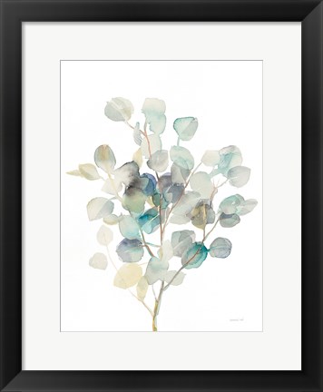 Framed Eucalyptus III White Print