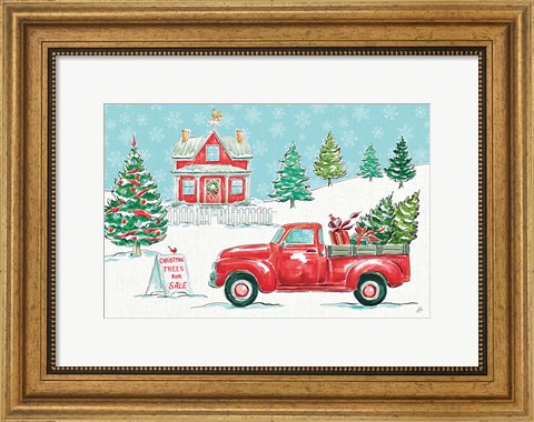 Framed Christmas in the Country II Print