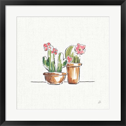 Framed Desert Bloom VI Print