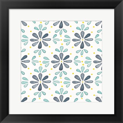 Framed Garden Getaway Pattern XIII Print