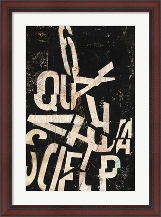 Framed Type Abstraction II Print