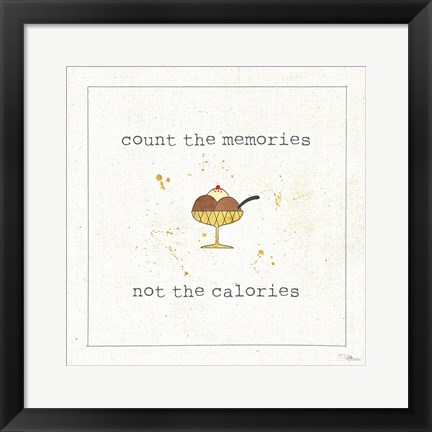 Framed Calorie Cuties VI Print
