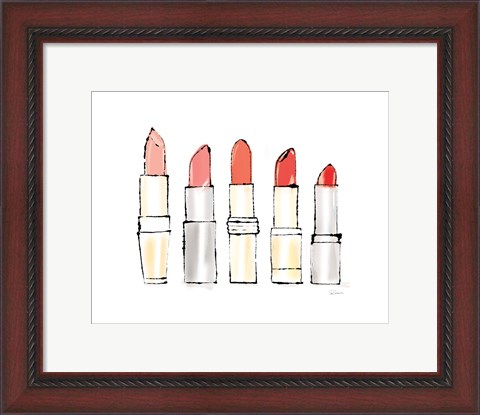 Framed Beauty and Sass Red II Print