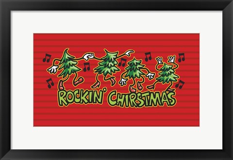 Framed Rockin&#39; Christmas Print