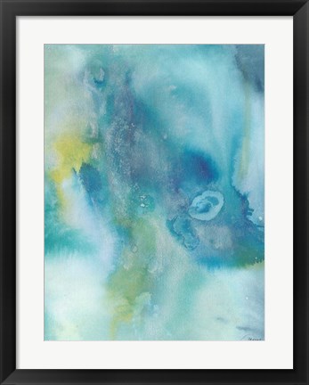 Framed Sea Jade I Print