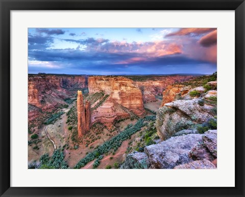 Framed Canyon View VIII Print