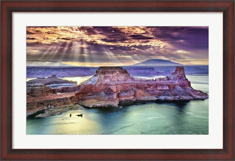 Framed Lake Canyon View II Print