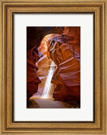 Framed Sun Shining Through Canyon III Print
