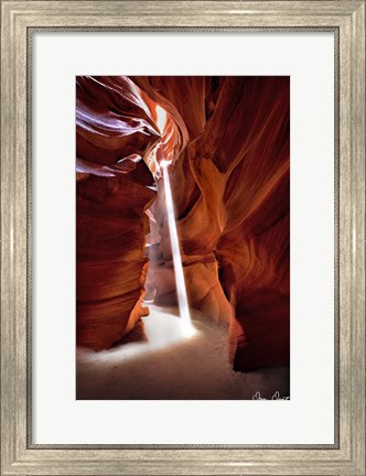 Framed Sun Shining Through Canyon VI Print