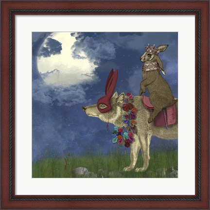 Framed Arrival of the Hare King Print