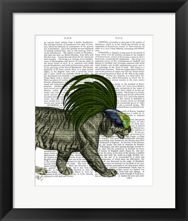 Framed Masked Tiger Print