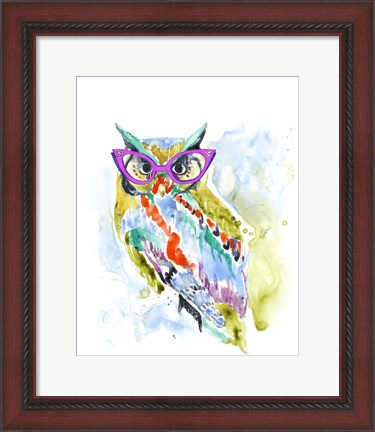 Framed Smarty-Pants Owl Print